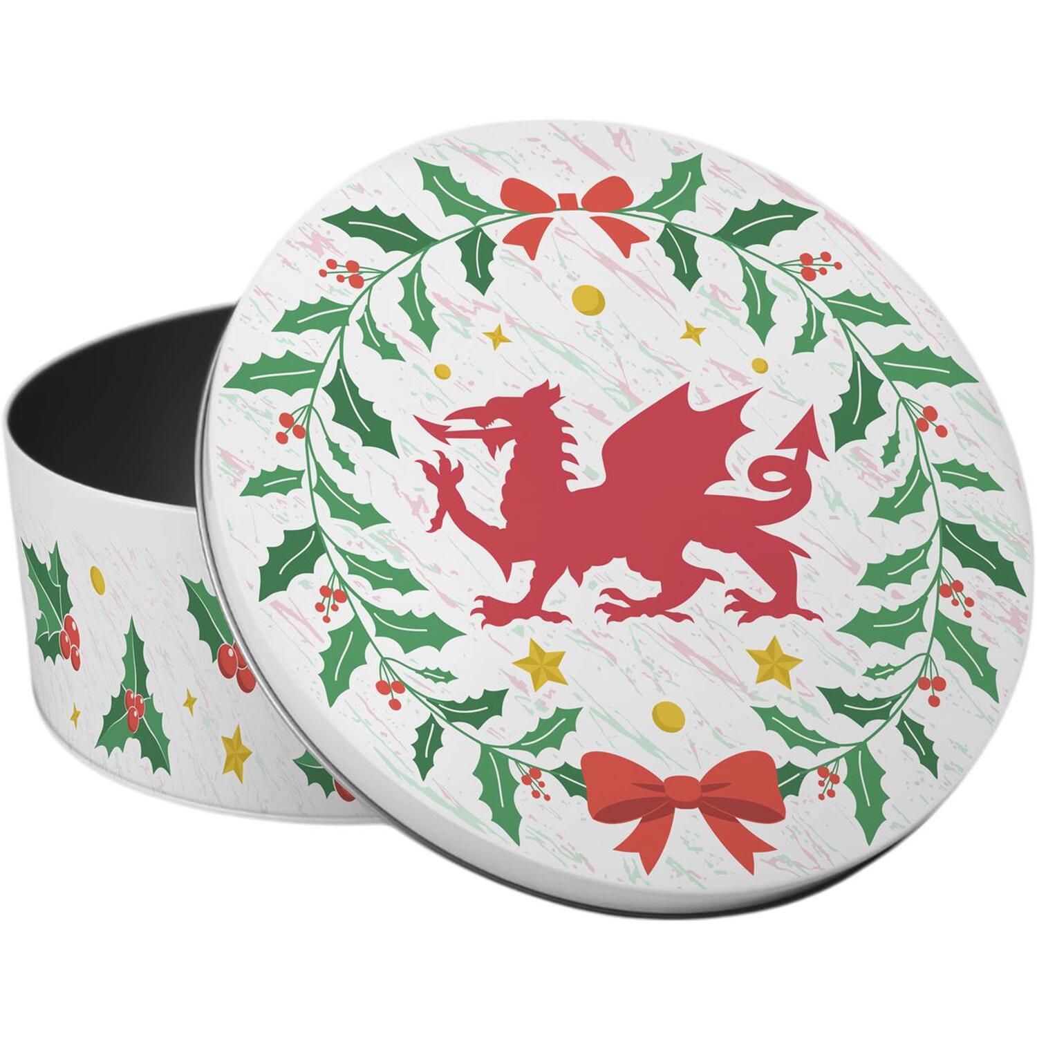 Image of Welsh Dragon Small Christmas Cake Tin&hellip;