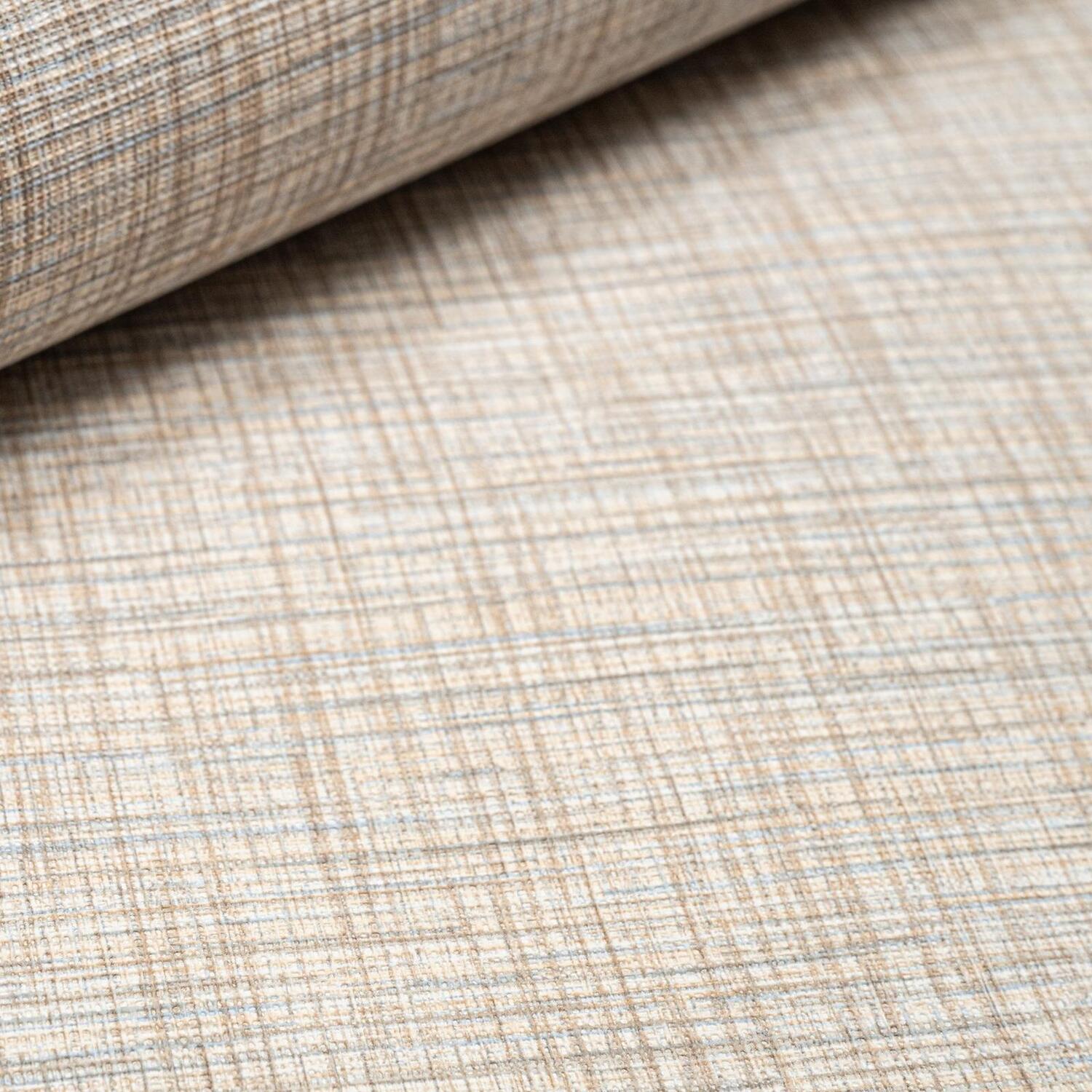 B&Q -  Neutral Tones Glasscloth Linen Fabric Effect Textured Thick Vinyl Wallpaper - Image 3