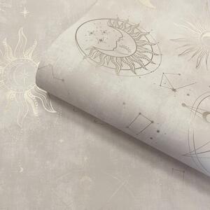 Sophie Laurence Cream Gold Space Paste The Wall Wallpaper 14252