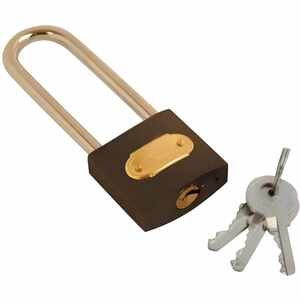 Fort Fasteners® Tri-Circle Padlock Iron Long Shackle 38mm Pack of 6