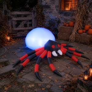 Marco Paul 8ft Giant Light-Up Inflatable Halloween Spider