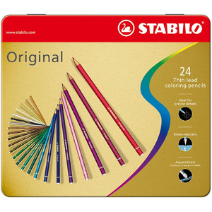Pack of 24 STABILO Original Colouring Pencils