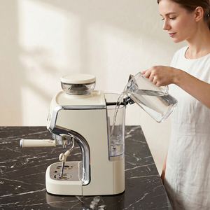 Cream White HOMCOM Espresso Machine Good Housekeeping Institute Approved shot 18191014