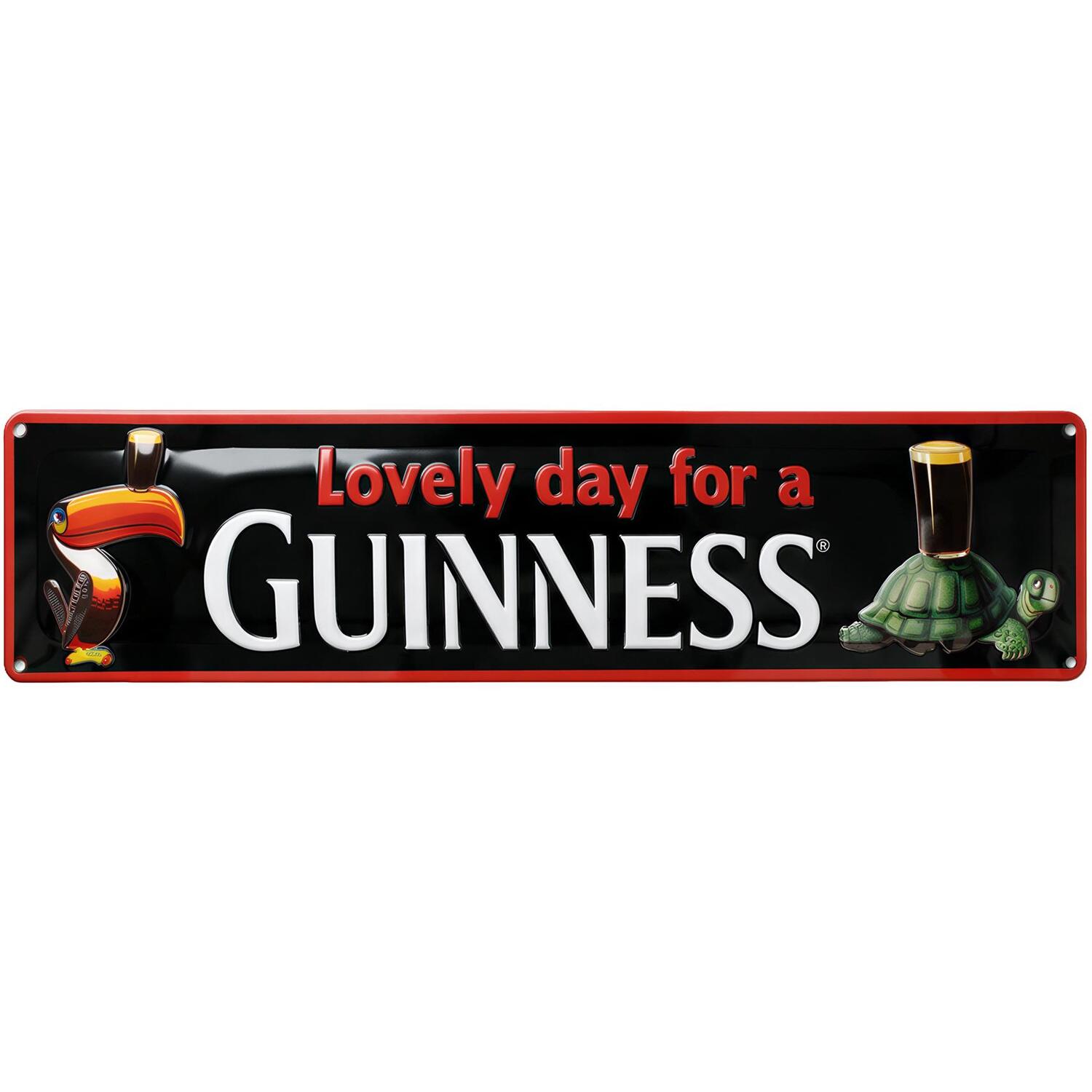 Guinness Black/Red Toucan Metal Tin Sign - 50 X 12Cm - Image 3
