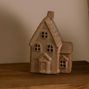 LED Stoneware House Decoration