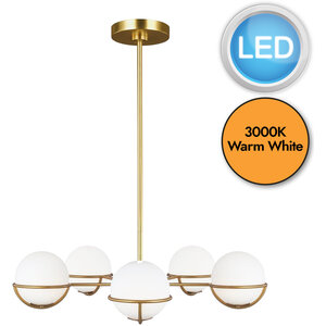 Apollo Pendant Light Brass