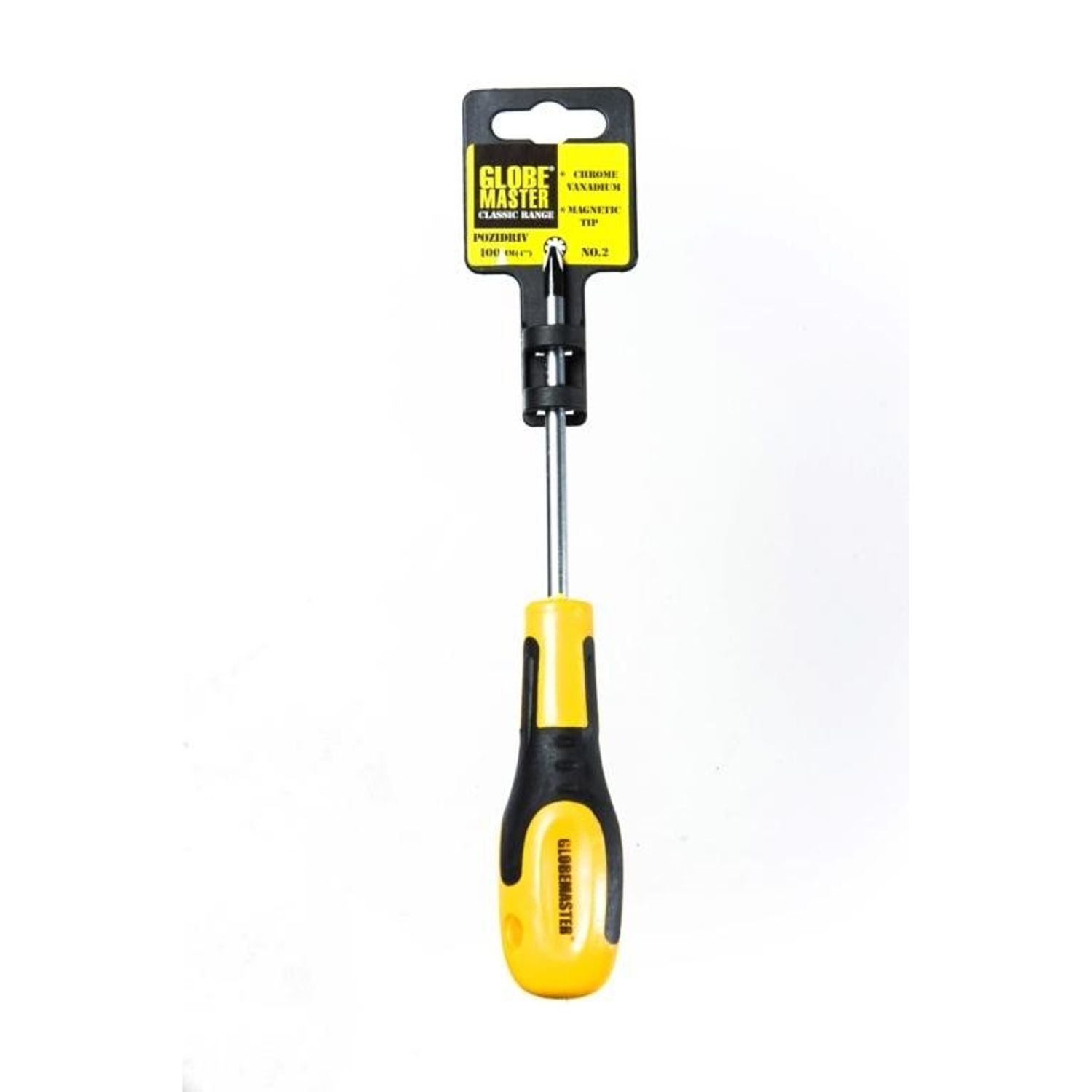 Globemaster Pozi Screwdriver - Yellow/Black