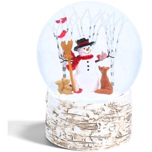 Gisela Graham Snowman Woodland Musical Snow Globe
