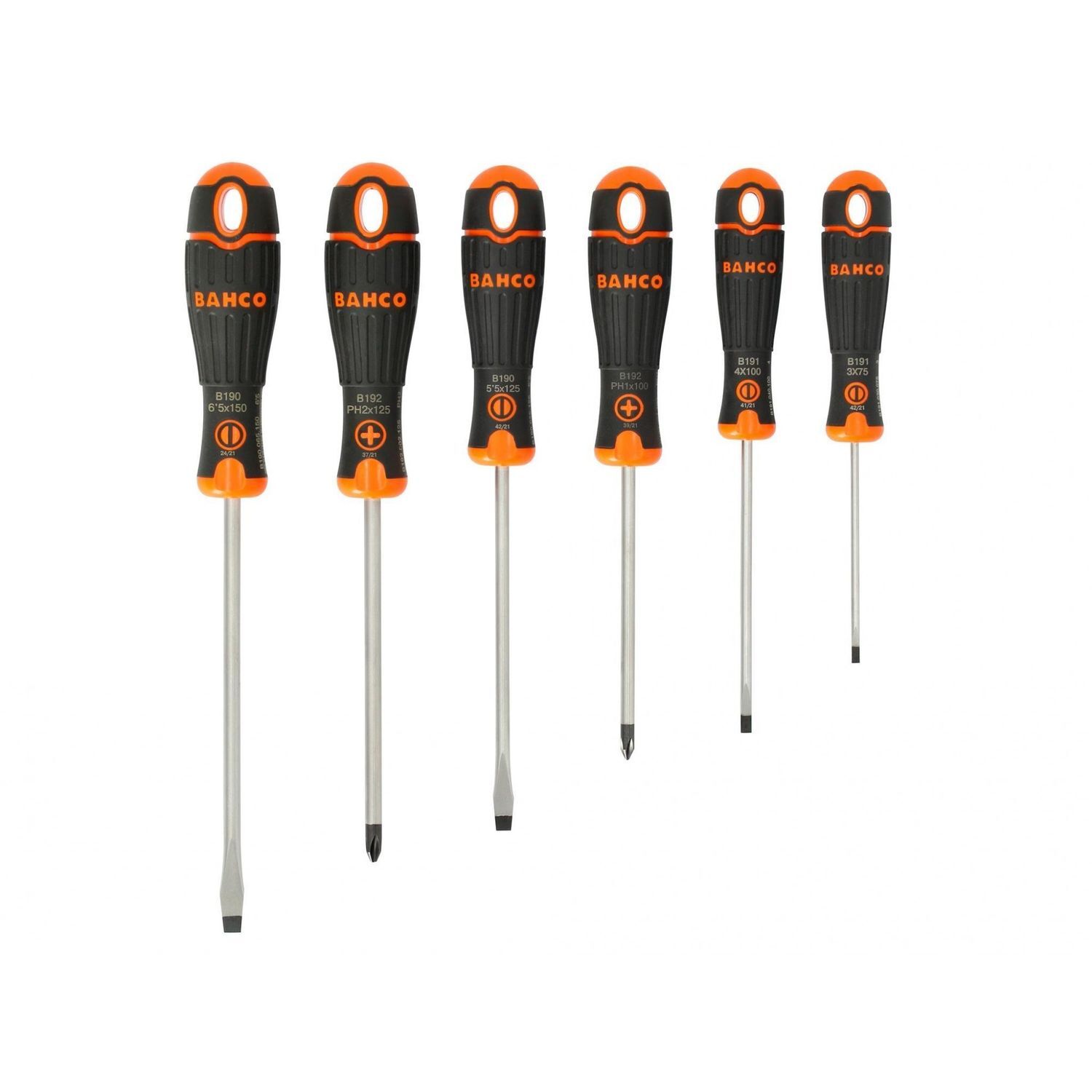Bahco B219.006 Bahcofit Screwdriver Set, 6 Piece - Multi Colour