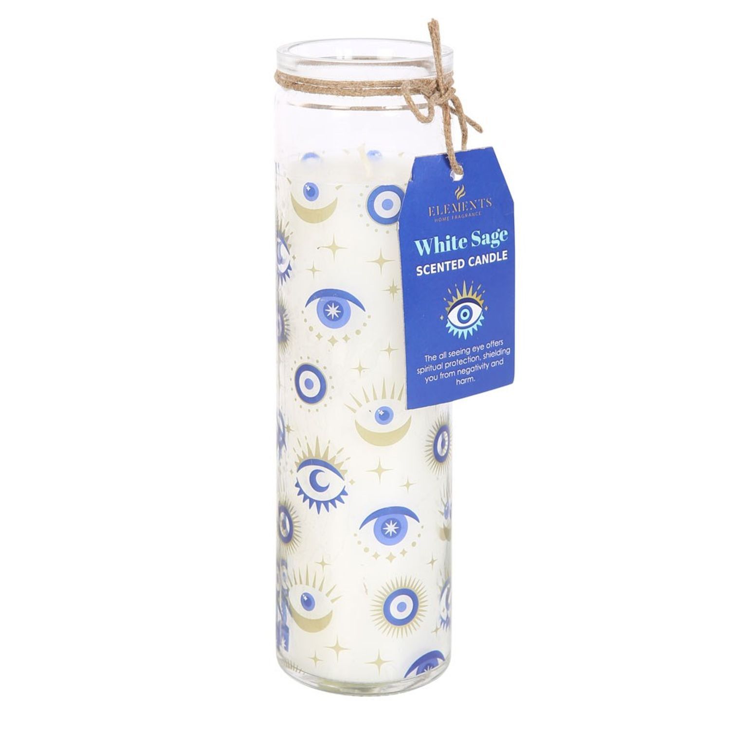  - Something Different White Sage All Seeing Eye Scented Candle White (One Size) - Image 3
