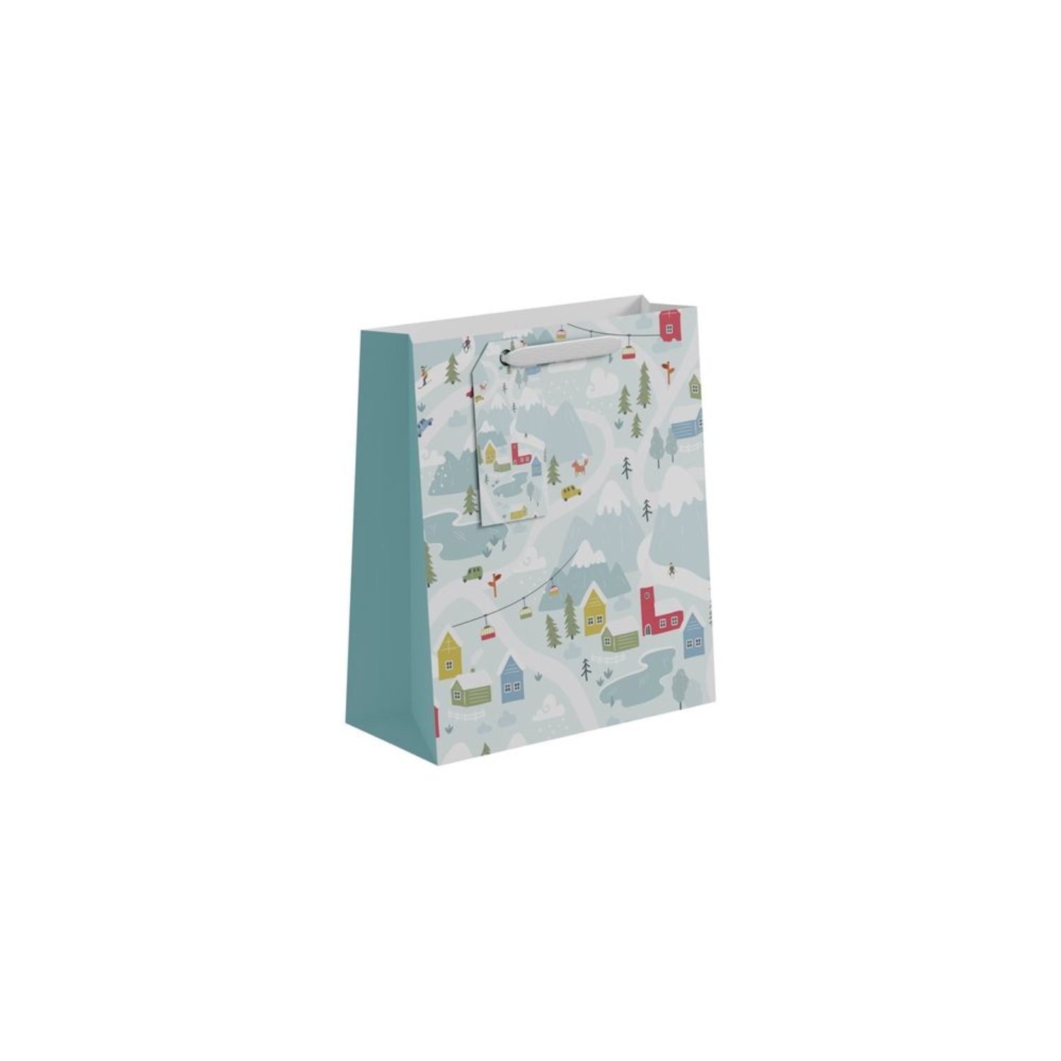 Kdmd Unisex Multicolor Mountain With Cable Car Gift Bag Medium 6 Pack Assorted Designs - Image 2