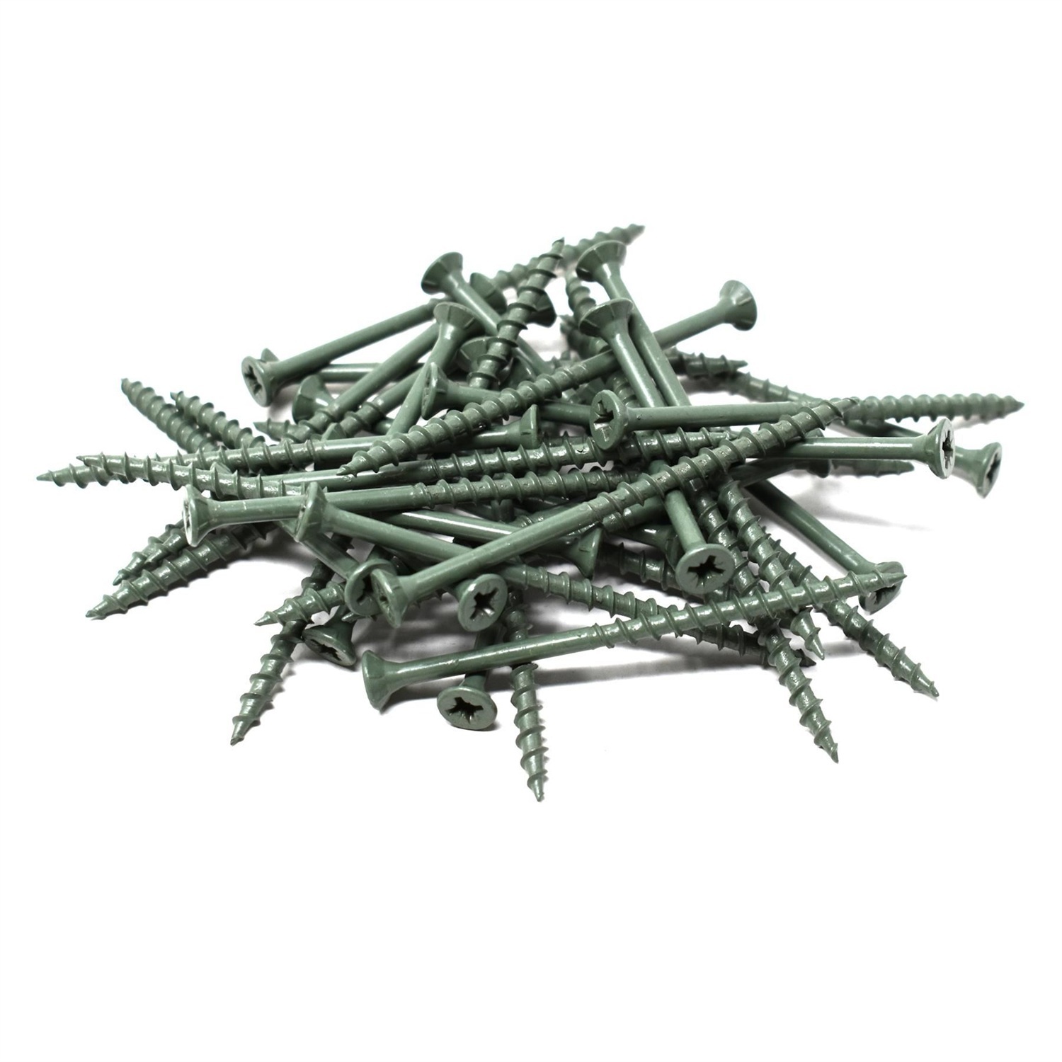Countersunk Decking Screws | 4.5 X 75Mm | Green | Box 200 - Image 2