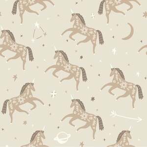 Twinkle, Twinkle Unicorn Wallpaper Sample, Neutral