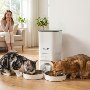 PawHut Automatic Cat Feeder, 7L Cat Food Dispenser with App Control, Timer