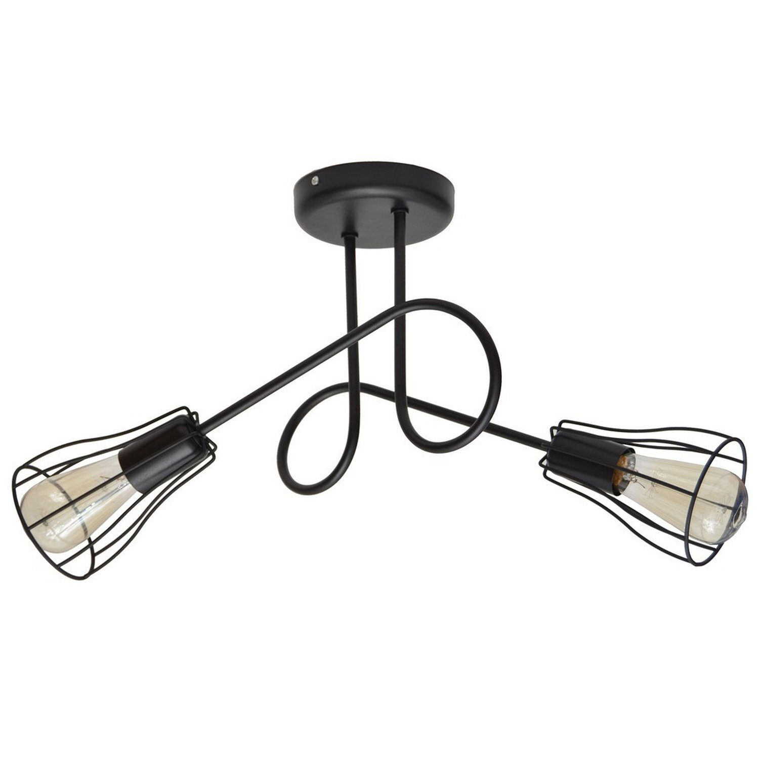 Helam Lighting Oxford Ceiling Light Black