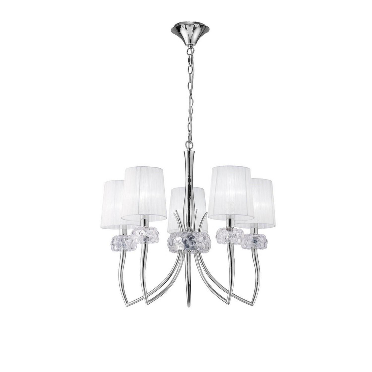 Inspired Lighting Loewe Pendant Light Chrome