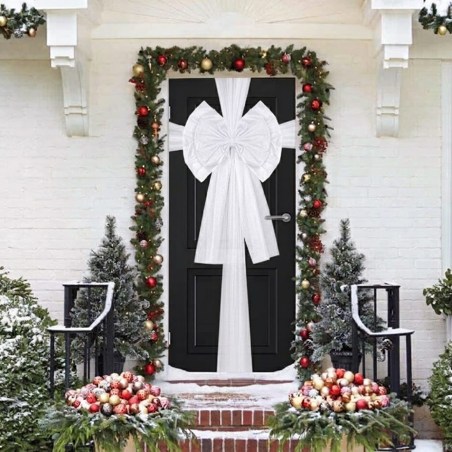 Aka Christmas Door Bow Wedding Decoration Extra Large Bow, White