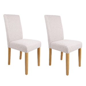 Pair of Dune Mink Fabric Chairs