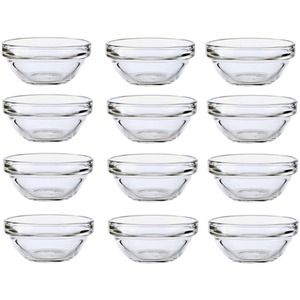 6 Glass Sauce Bowls 6cm