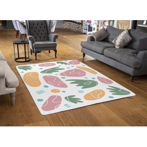 Abstract Nature Illustrations Designer Rug