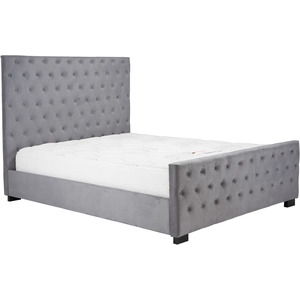 Birlea Marquis Fabric Bed Grey Velvet