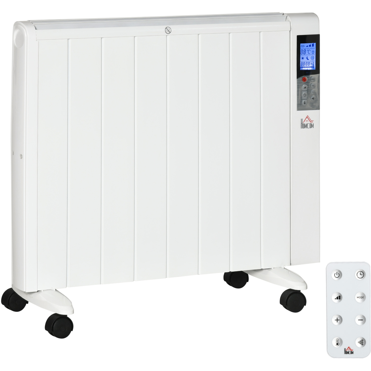 Convector Radiator Heater, Quiet Panel Heater, Freestanding Wall-mount