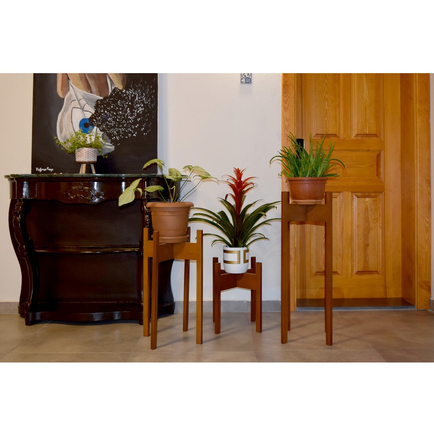 Florny 3 Pieces Plant Stand - Medium