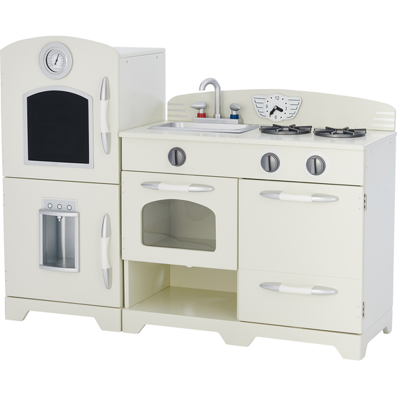 Teamson Kids Little Chef Fairfield Retro Play Kitchen - Ivory