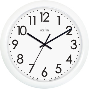 Abingdon Wall Clock White