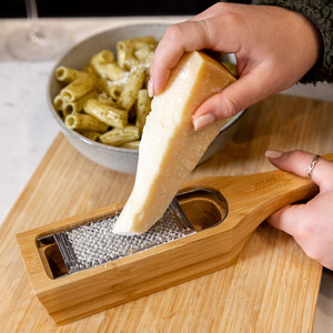 KitchenCraft World of Flavours Italian Bamboo Parmesan Grater