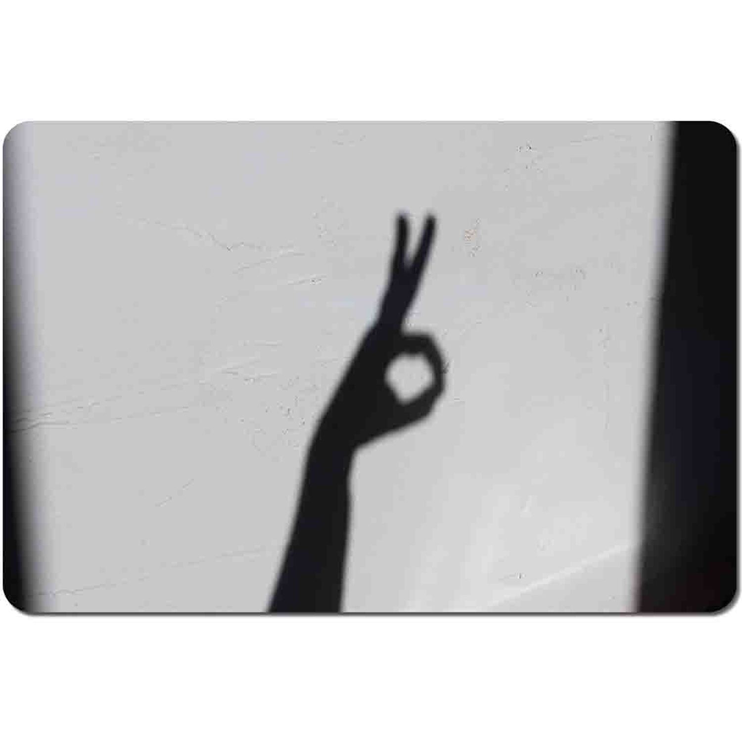 Image of Hand Silhouette Placemat Set - Black