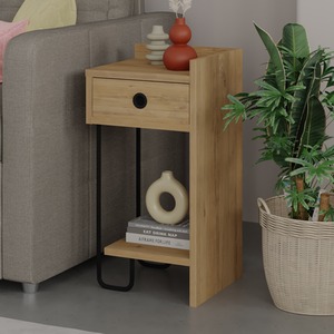 Oak Sirius Modern Bedside Table Right Module shot 3449544