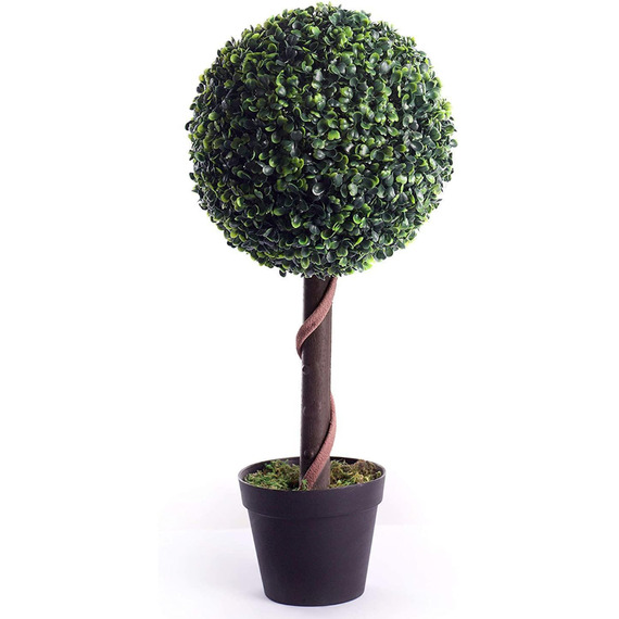 Best Artificial 2ft - 60cm Boxwood Ball Topiary Tree