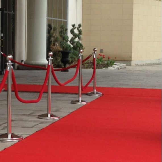 Cut To Measure Non Slip Rubber Backed Red Carpet Runner