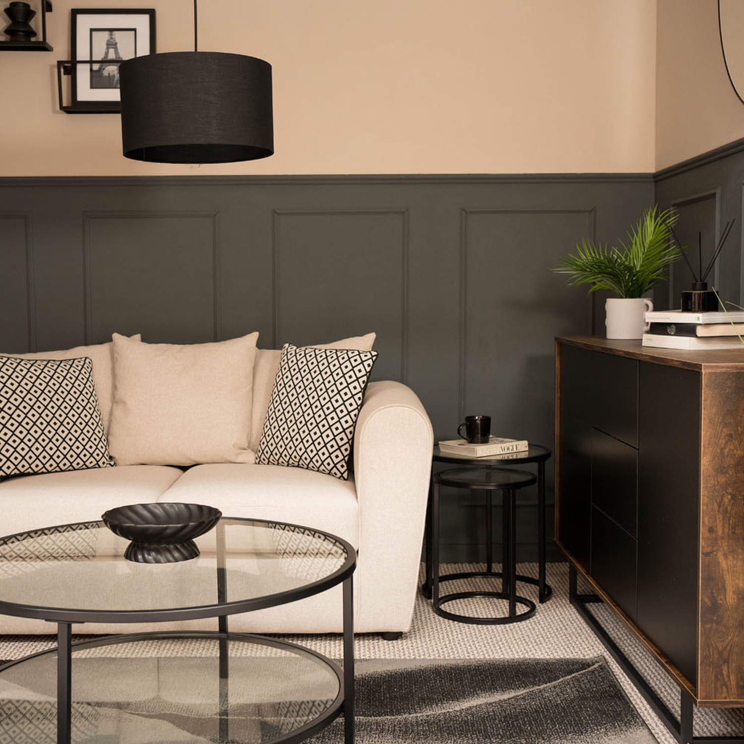 Image of Reni Medium Pendant Shade - Black