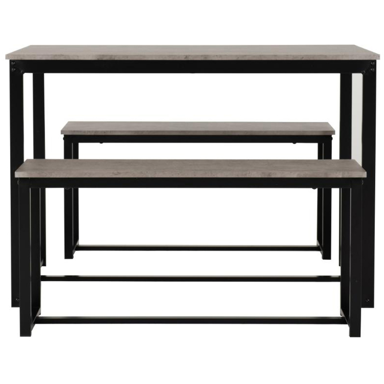 Lincoln Dining Bench Set - Stone Effect