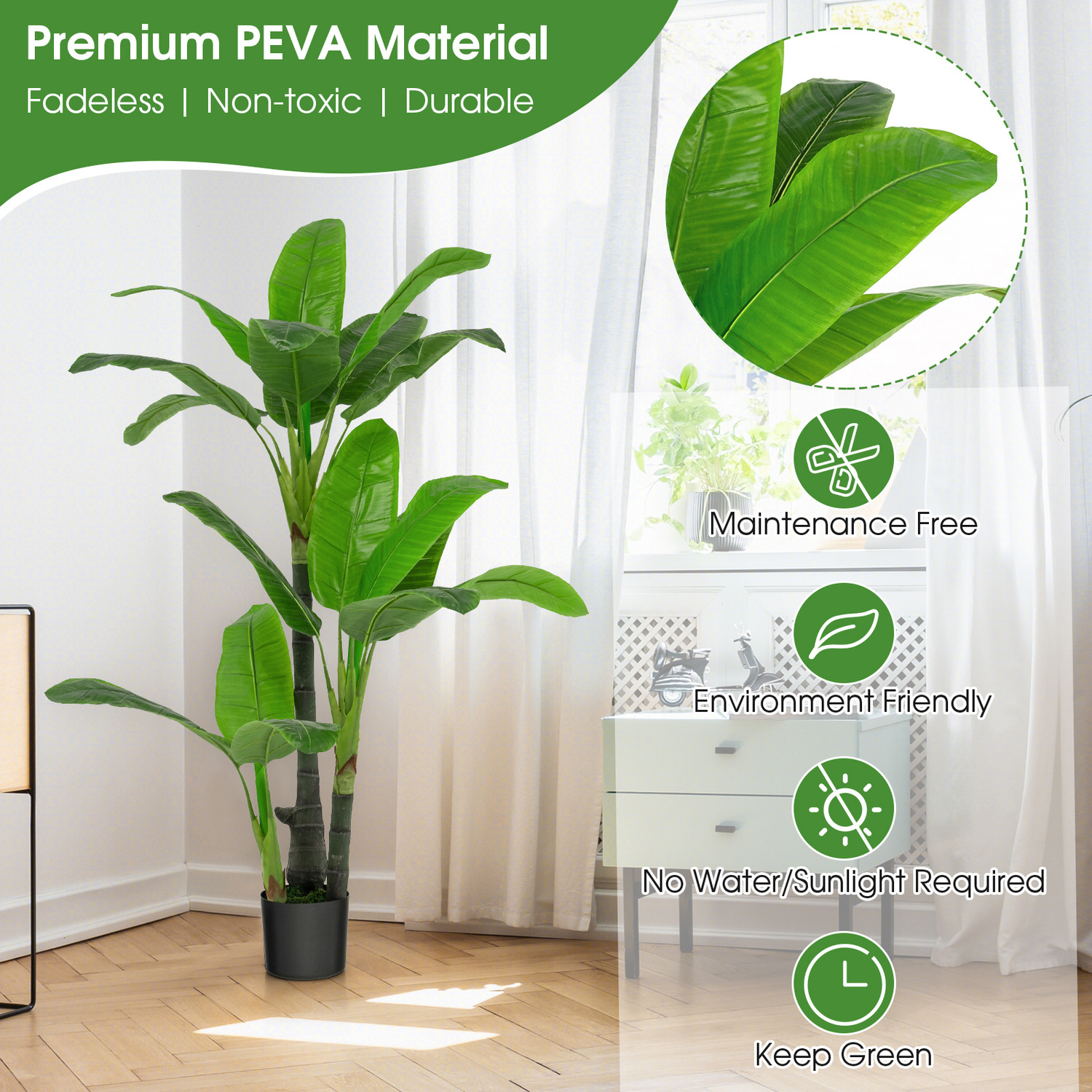 Artificial Banana Plant - Green