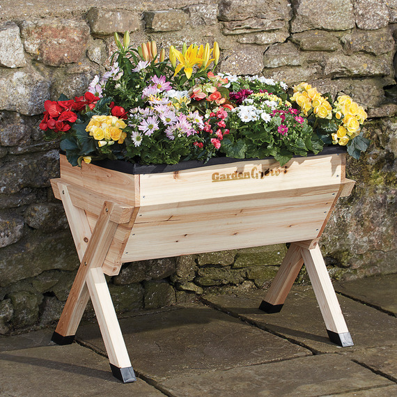 Wooden Vegetable Raised Planter on Legs