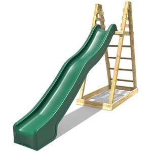 Children's Wooden 10ft Freestanding Garden Slide - Multiple Styles