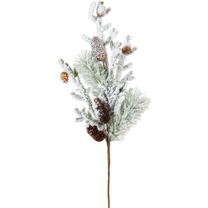 Frosted Pinecone Branch