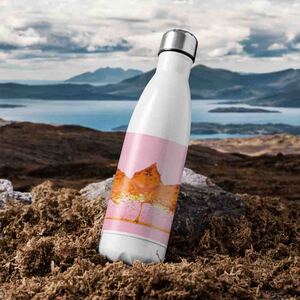 Glitter Leaf Stainless Steel Bottle