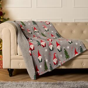 Christmas Gonk Sherpa Throw