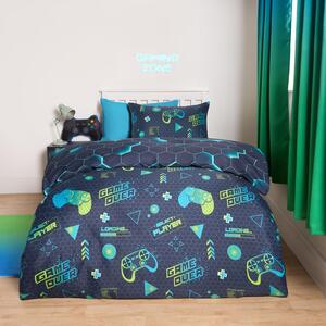 Neon Gaming Geo Reverse Duvet Set