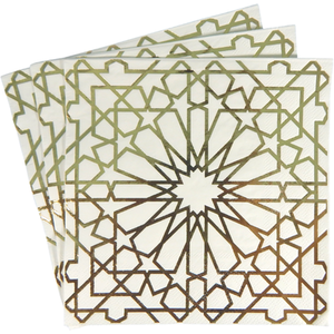 Geo Gold Party Napkins