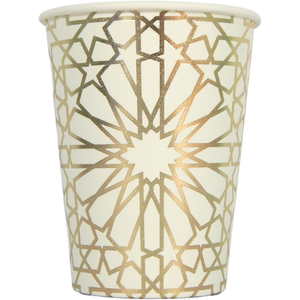 Geo Gold Party Cups