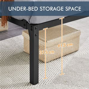 Black / Single Metal Platform Bed Frame shot 7285534