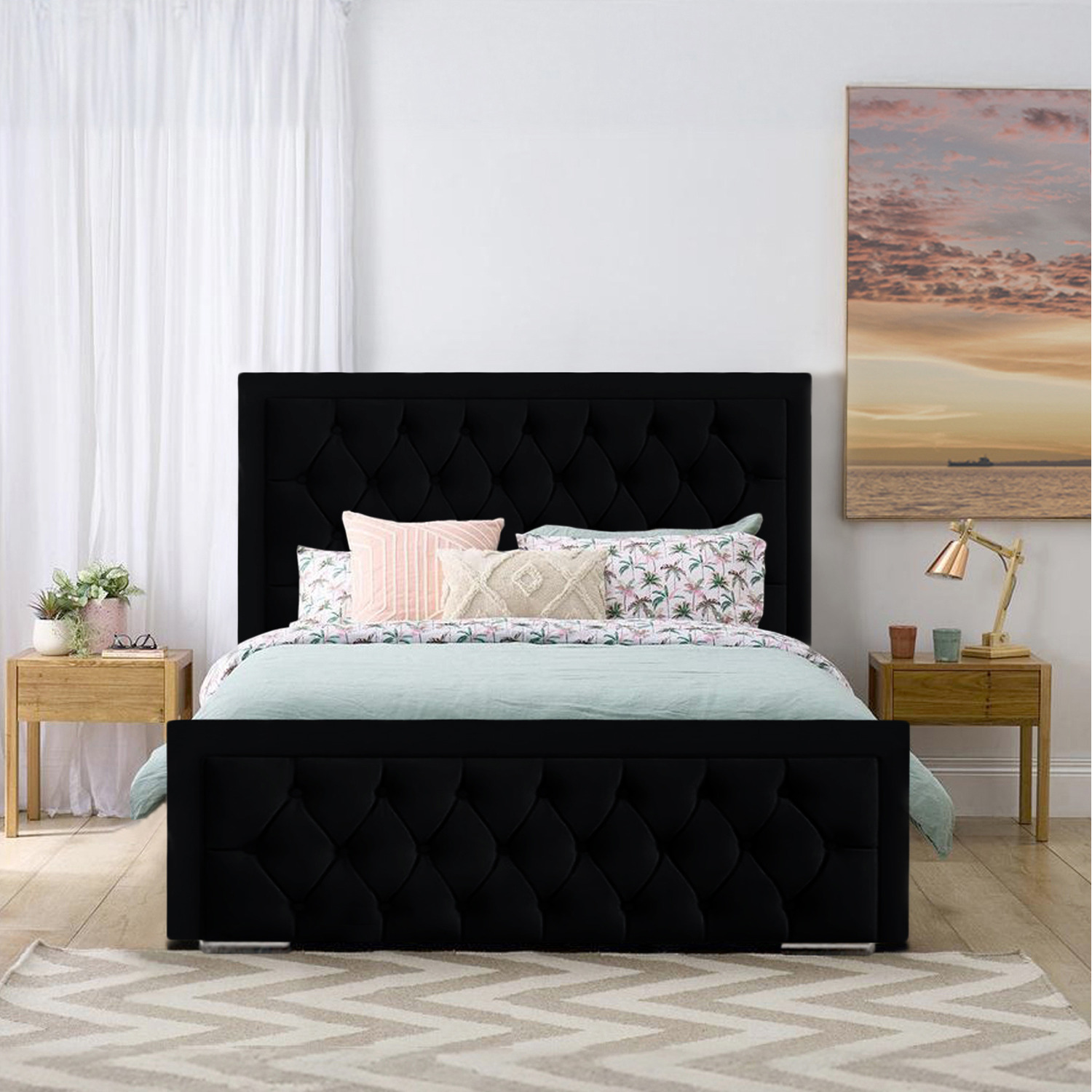 Kinsley Bed Frame - Black Small Double