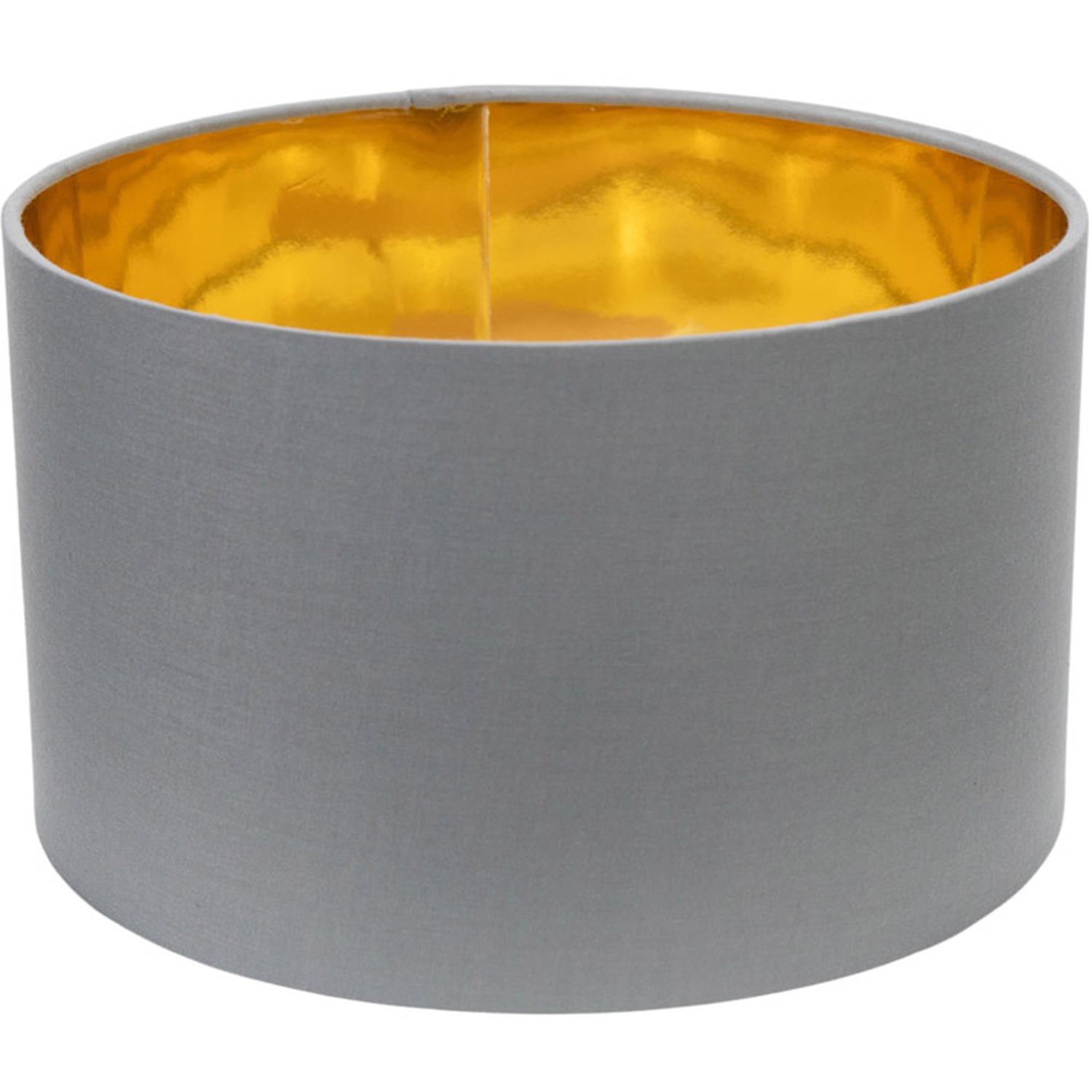 Reni Small Metallic Inner Ceiling Light Shade and LED Bulb - Grey