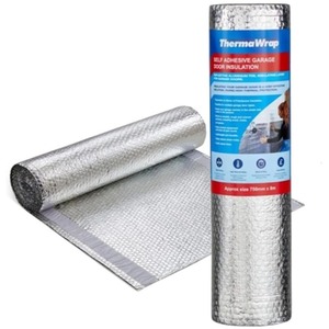 Foil Bubble Garage Door Insulation Roll 750mm x 8m Self Adhesive
