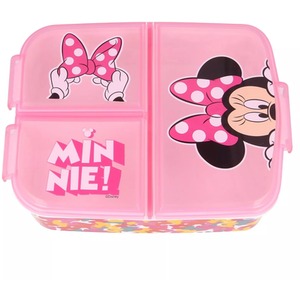 Minnie Mouse 2 / Minnie Mouse 2 Official Licenced Minnie Mouse-2 3-Compartment School Lunch Box shot 7558856